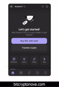 Creating a username to complete the Solana wallet setup