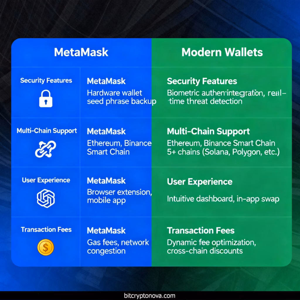 The Best MetaMask Alternatives in 2025: 7 Wallets That Actually Work Better 2 MetaMask vs Modern Crypto